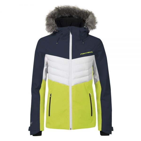 kurtka fischer ski jacket yellow